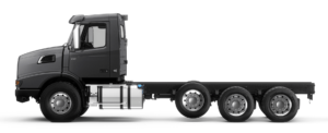 a side view picture of a heavy truck without a trailer